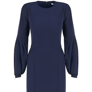 NEW WITH TAGS Kay Unger Greyson Formfitting Balloon-Sleeve Midi-Dress SIZE 16